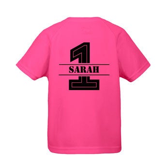 Dětské sportovní tričko - Fuschia - 10 let