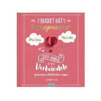 Personalisiertes Bucket List Buch für Honeymooner (Softcover)