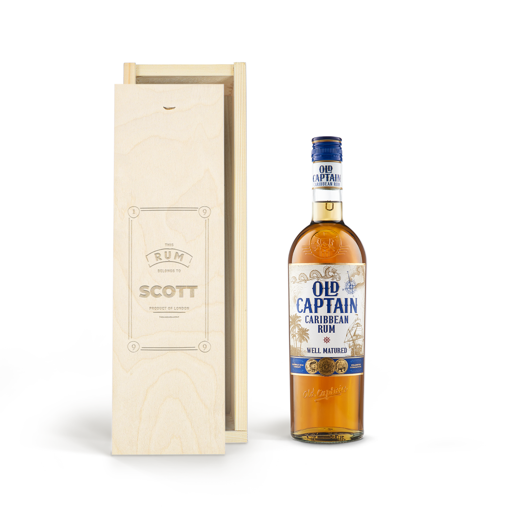 Personalised Rum Gift - Old Captain Brown