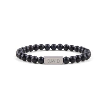 Gemstone bracelet - Black - M