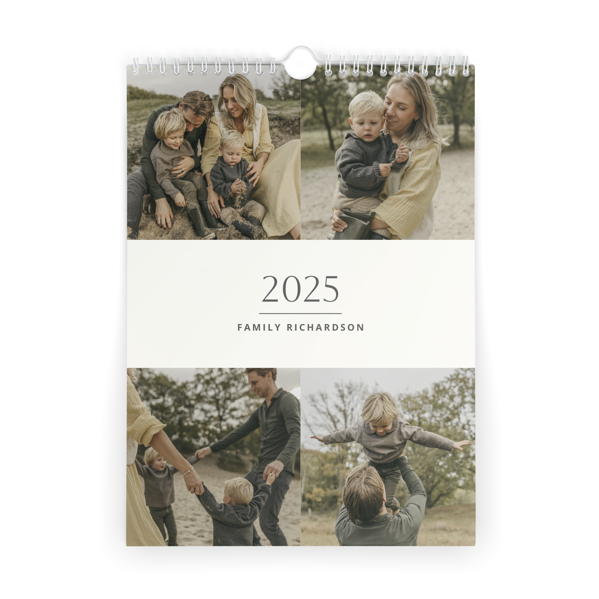 Tlačený kalendár na rok 2025 – vertikálny