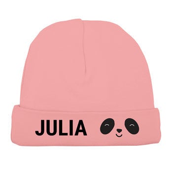 Bonnet de naissance - Rose