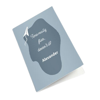 Personalised greeting card - Anniversary - XL - Portrait