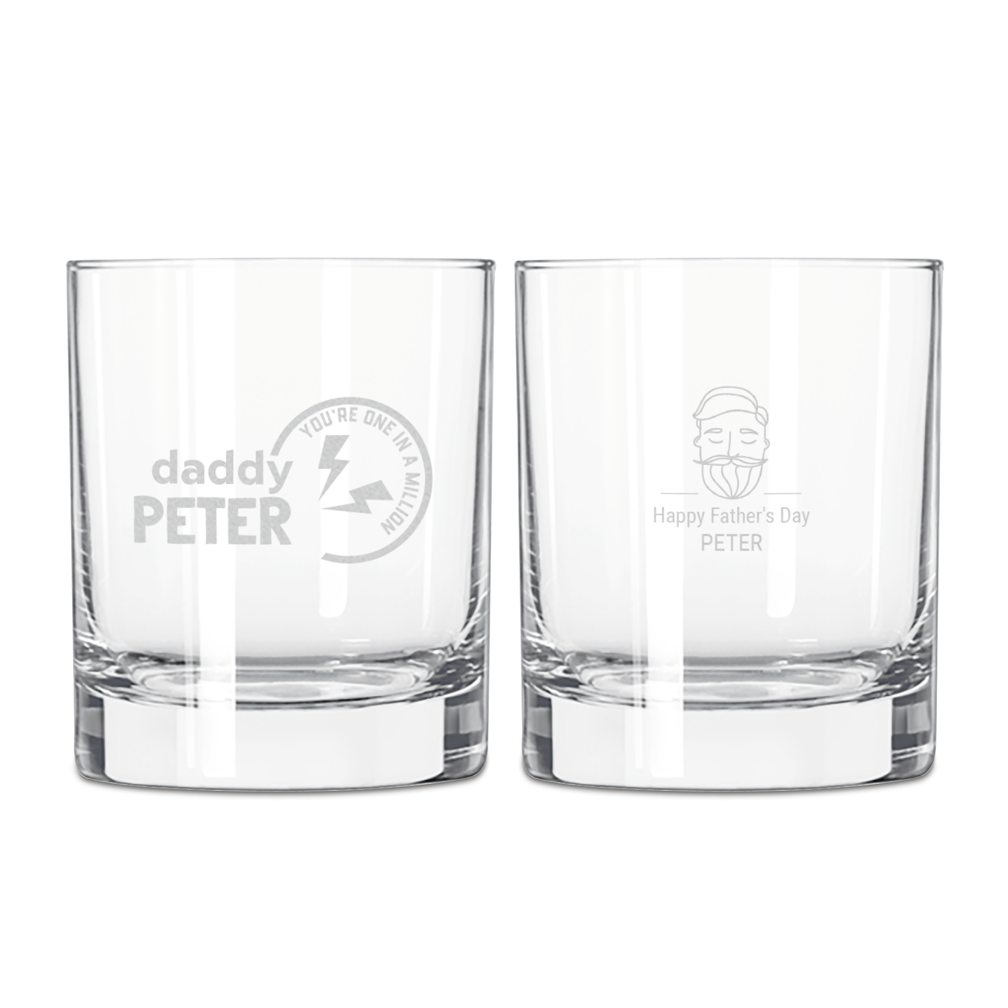 Pahar de whisky personalizat gravat de Ziua Tatălui