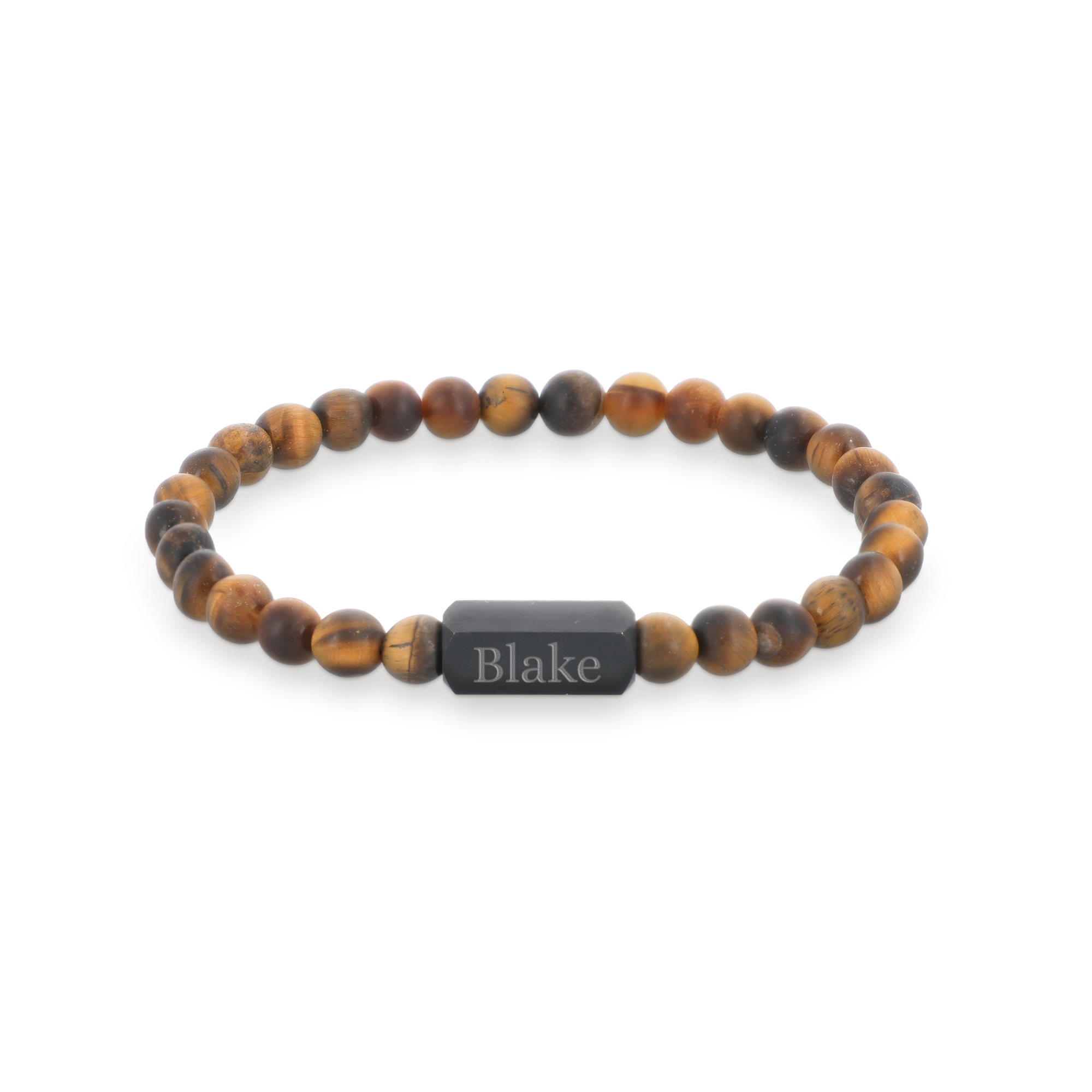 Pulseira olho de tigre personalizada - M - 6mm