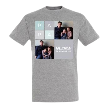 T-shirt Fête des Pères - Gris