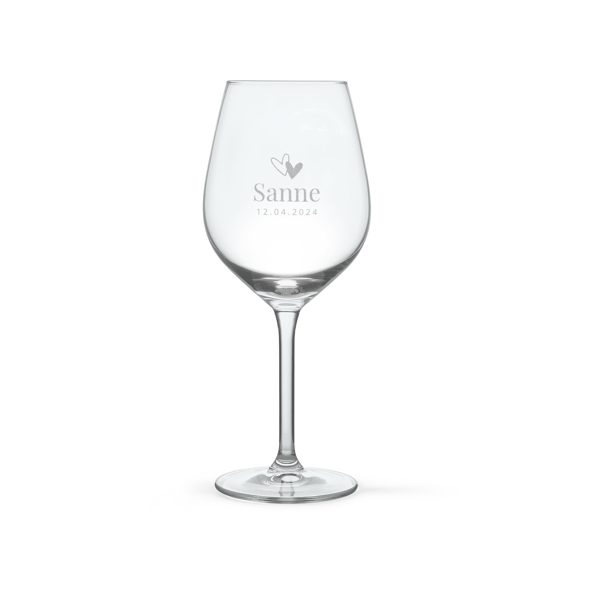 Wit wijnglas graveren