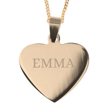 Name Pendant - Heart (Gold-plated)