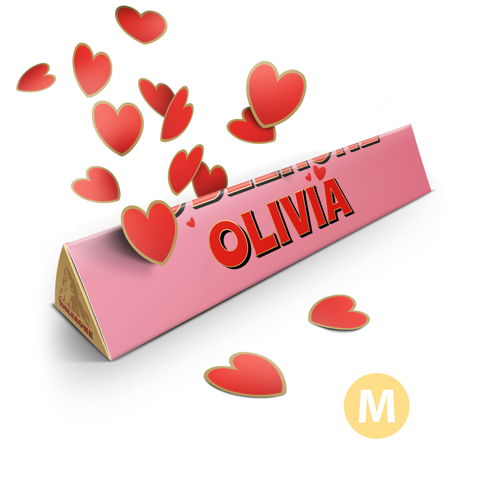 Toblerone čokoláda - Valentín