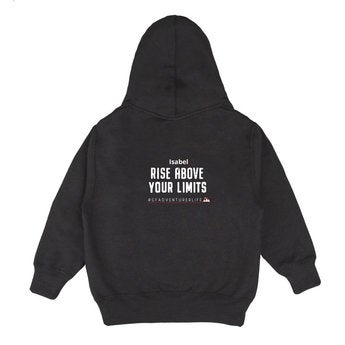 Hoodie voor kinderen bedrukken - Zwart - 6 jaar