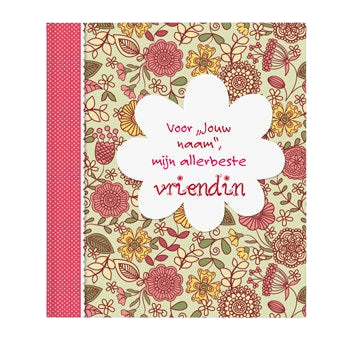 Boek met naam en foto - Voor mijn allerliefste vriendin - Softcover