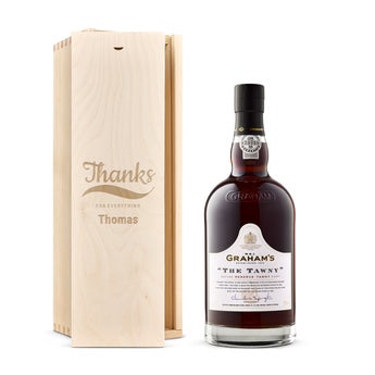 Graham's The Tawny Reserve port in engraved case
