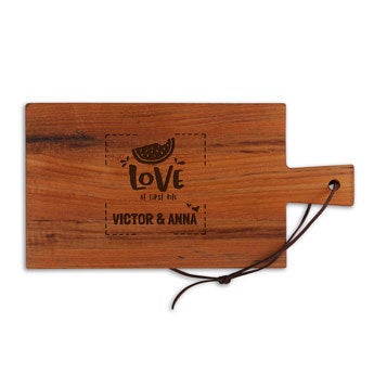 Planche apéro - Teck - Rectangulaire - Horizontal (S)