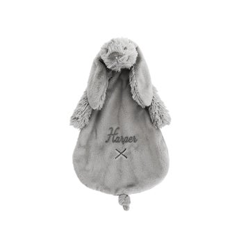 Personalised Rabbit Richie baby tuttle - Grey