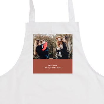 Mors dag forklæde - Hvid