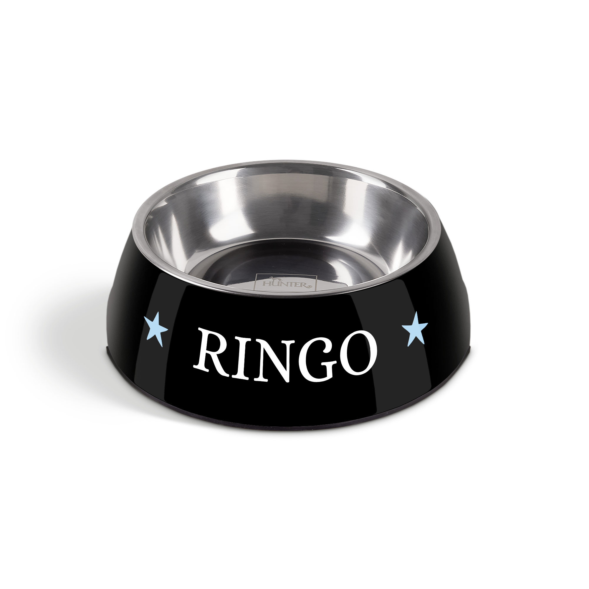 Personalised dog food bowl - Black - 350 ml