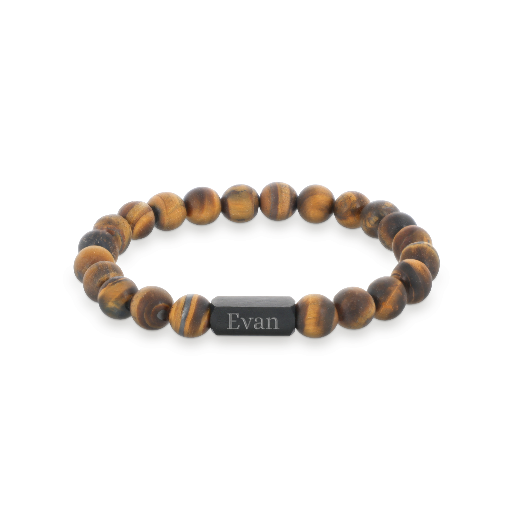 Bracelet œil de tigre personnalisé - M - 8mm
