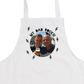 Father's Day apron - White