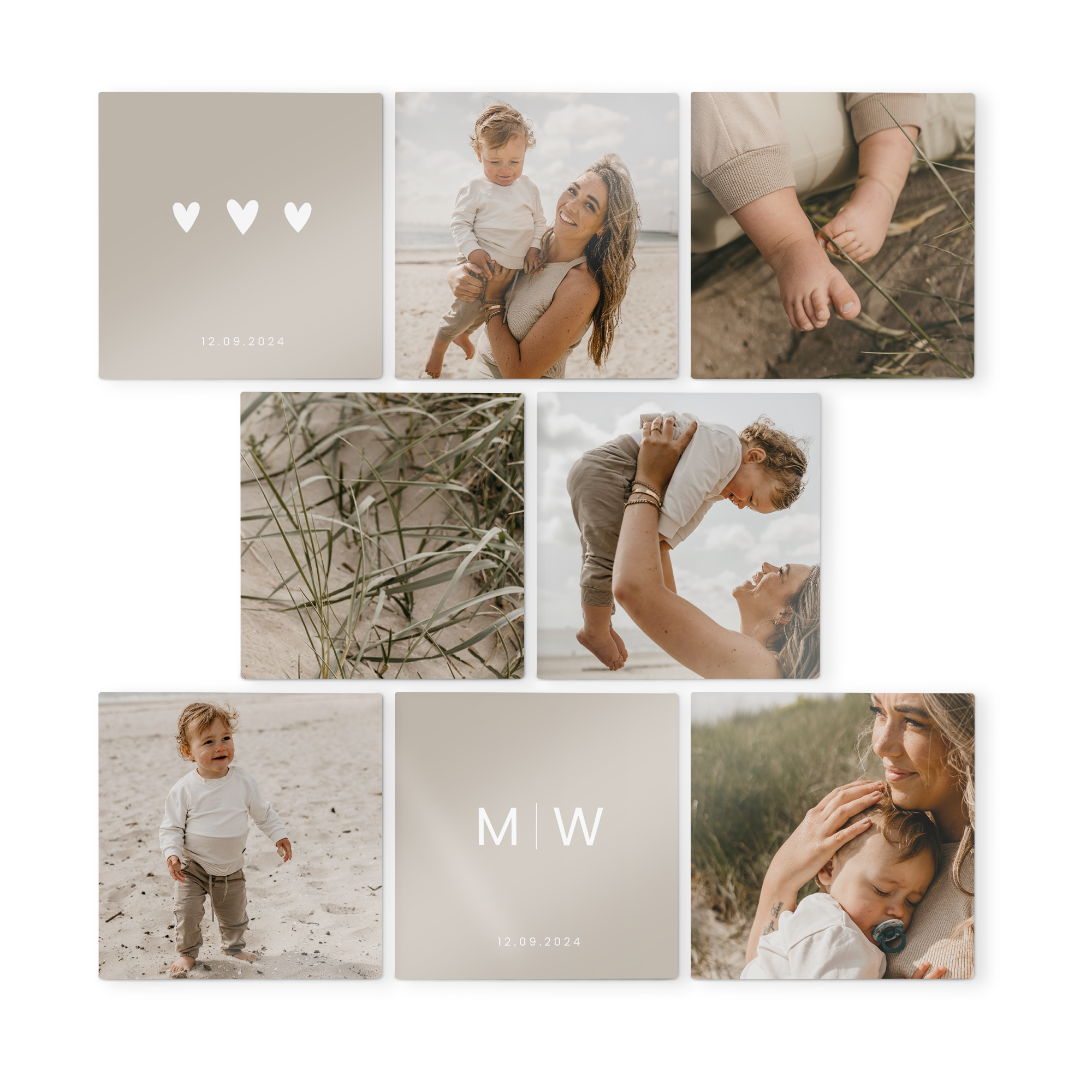 Personalisiertes Wandbild - Quadratisch - 8 Stück