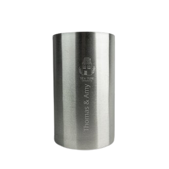Enfriador de botellas con nombre - Acero inoxidable