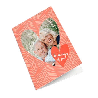 Personalised greeting card - Thinking of you - XL - Portrait