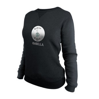 Sweatshirt personalizada - Mulheres - Preto - XL