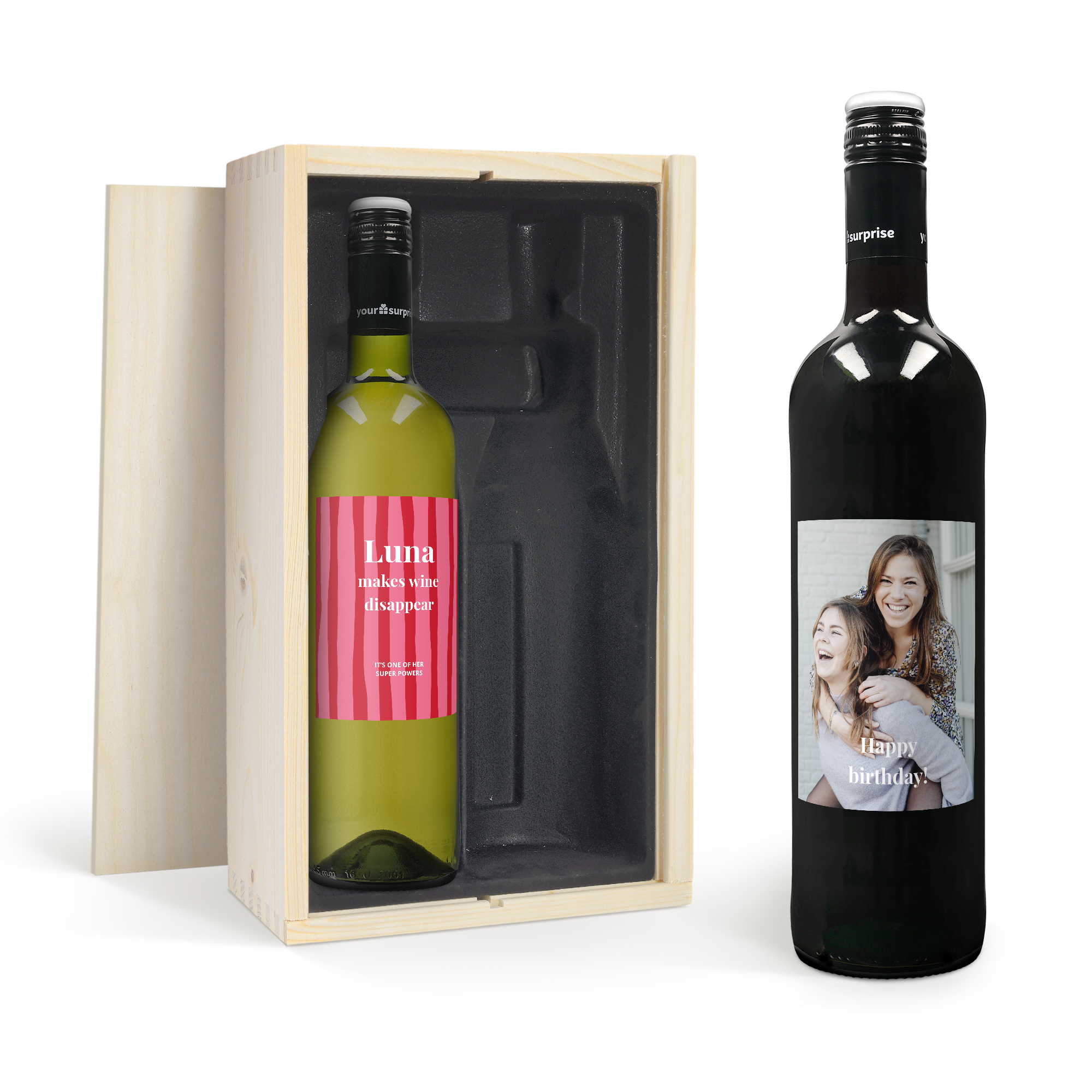 Personalised Wine Gift Set - Maison de la Surprise