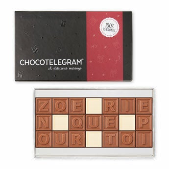 Chocotelegram personnalisé - 21 chocolats