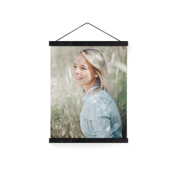 Personalised poster with frame - black