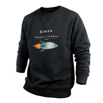 Custom sweatshirt - Menn - Svart - M