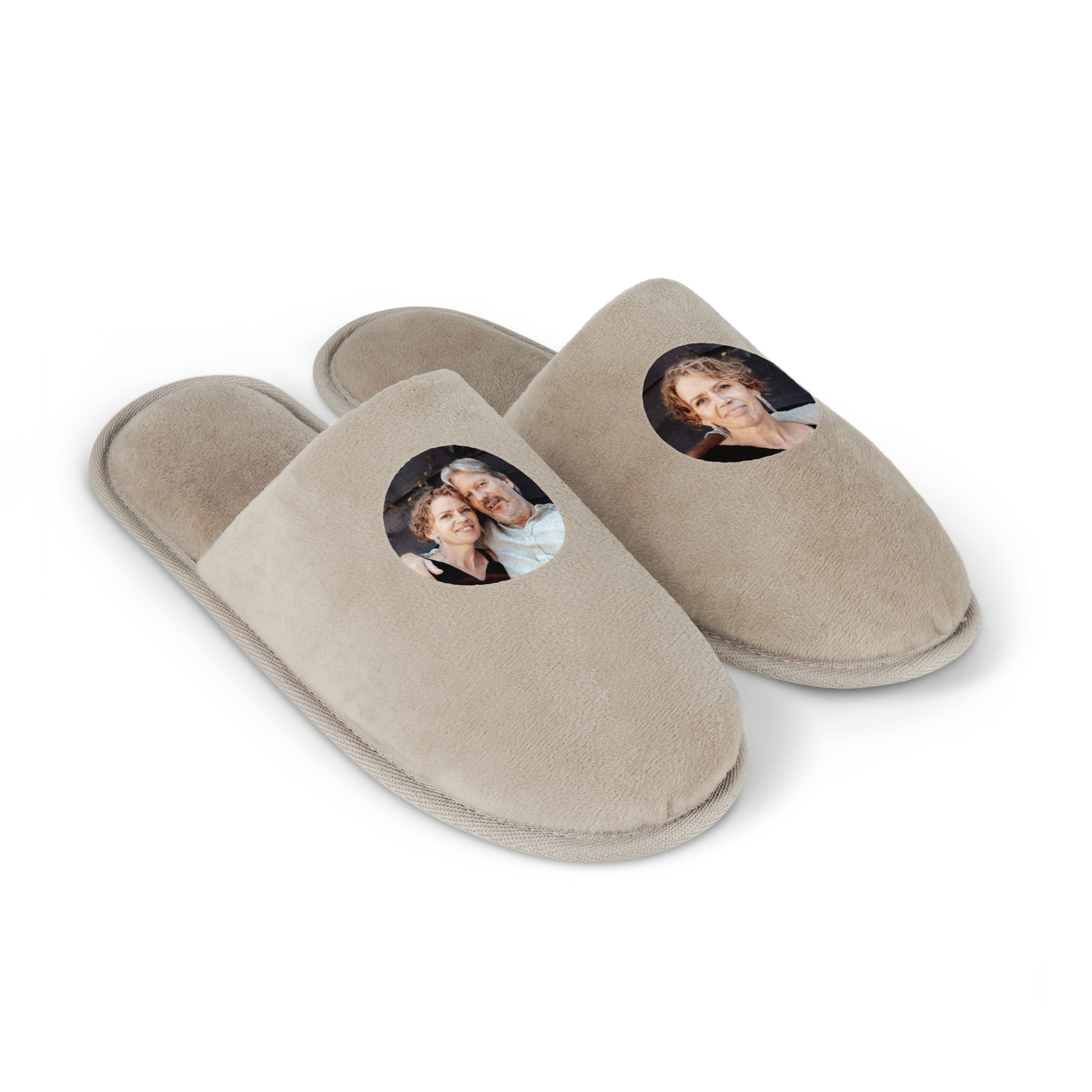 Personalised slippers - Beige - Size 39 - 42