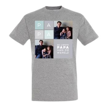 Vaderdag T-shirt bedrukken - Navy - L