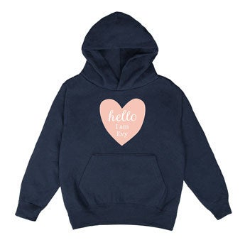 Hoodie - Kids - Navy - 12jaar