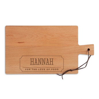 Wooden bread board - Beech wood - Rectangular - Landscape (M)