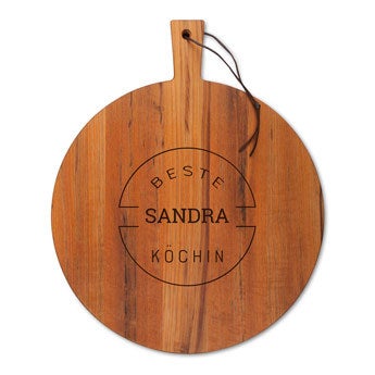 Brotschneidebrett - Teak - Rund (M)