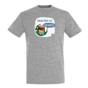 Vatertag T-Shirt gestalten - Grau - XL