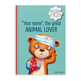 Personalised children's book - The Great Animal Lover - XL - Hardcover