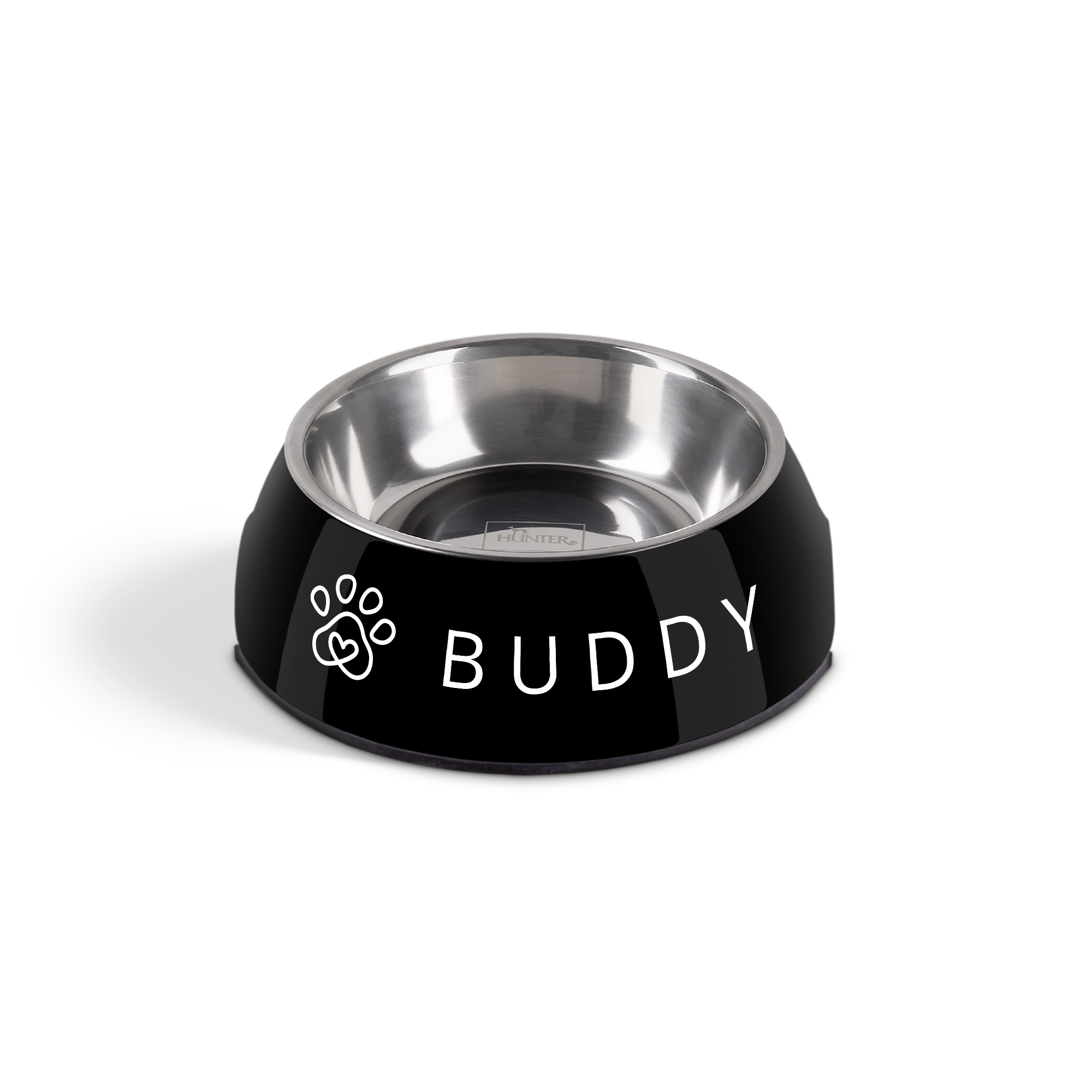 Personalised dog food bowl - Black - 160ml