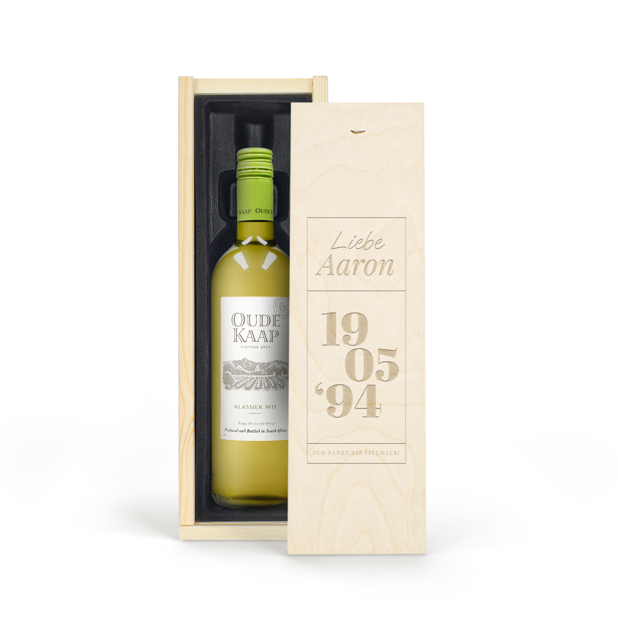Personalisierter Oude Kaap Weißwein