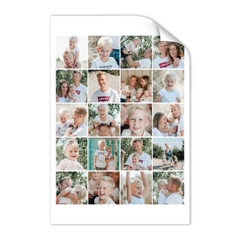 Pappa og meg - Bilde collage plakat (50x70)