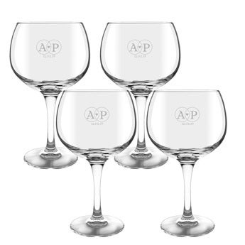 Gin and tonic glass - 4 pieces