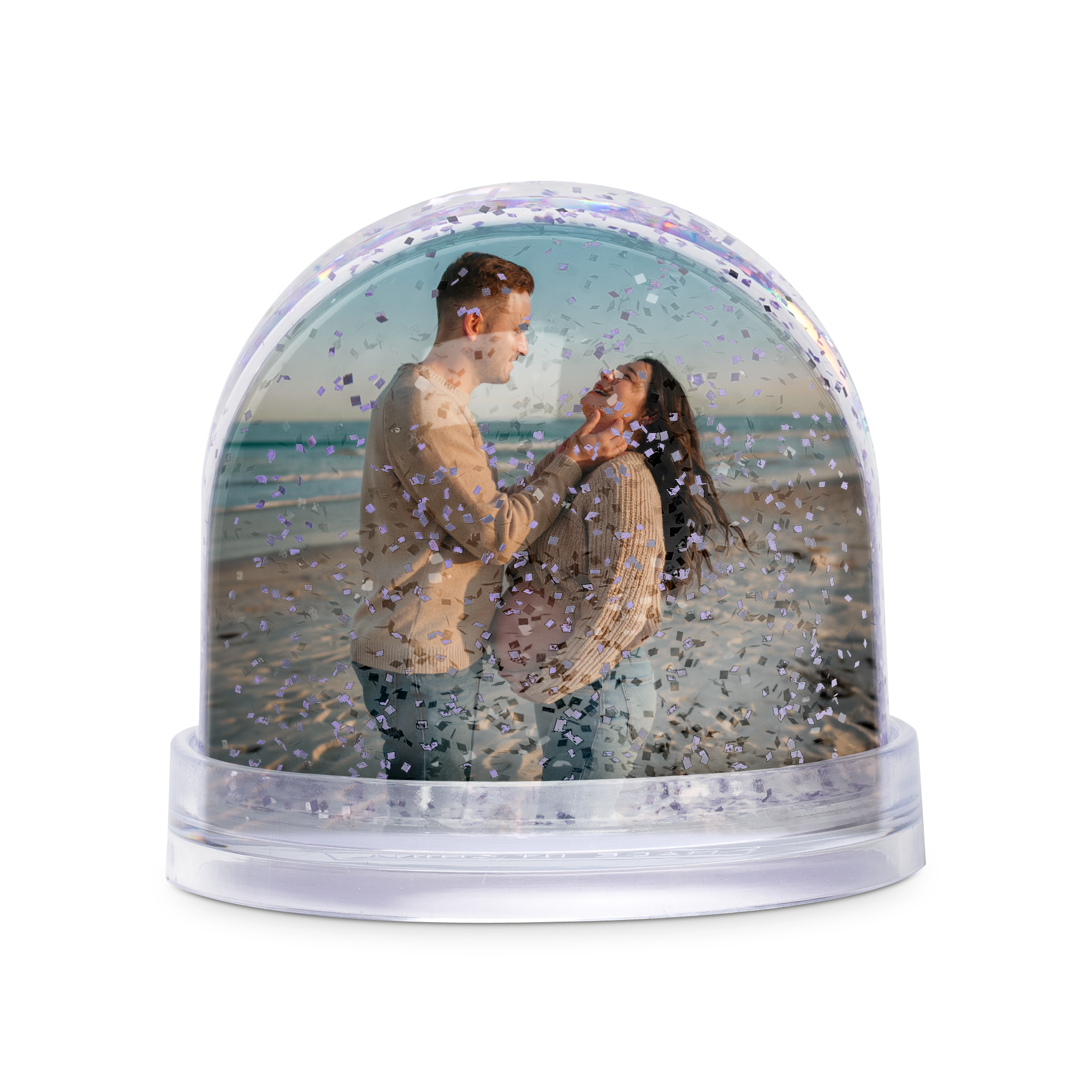 Personalised snow globe - Glitter