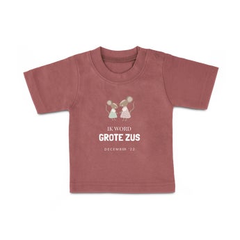 Baby T-shirt - Korte mouw - Roze - 62/68