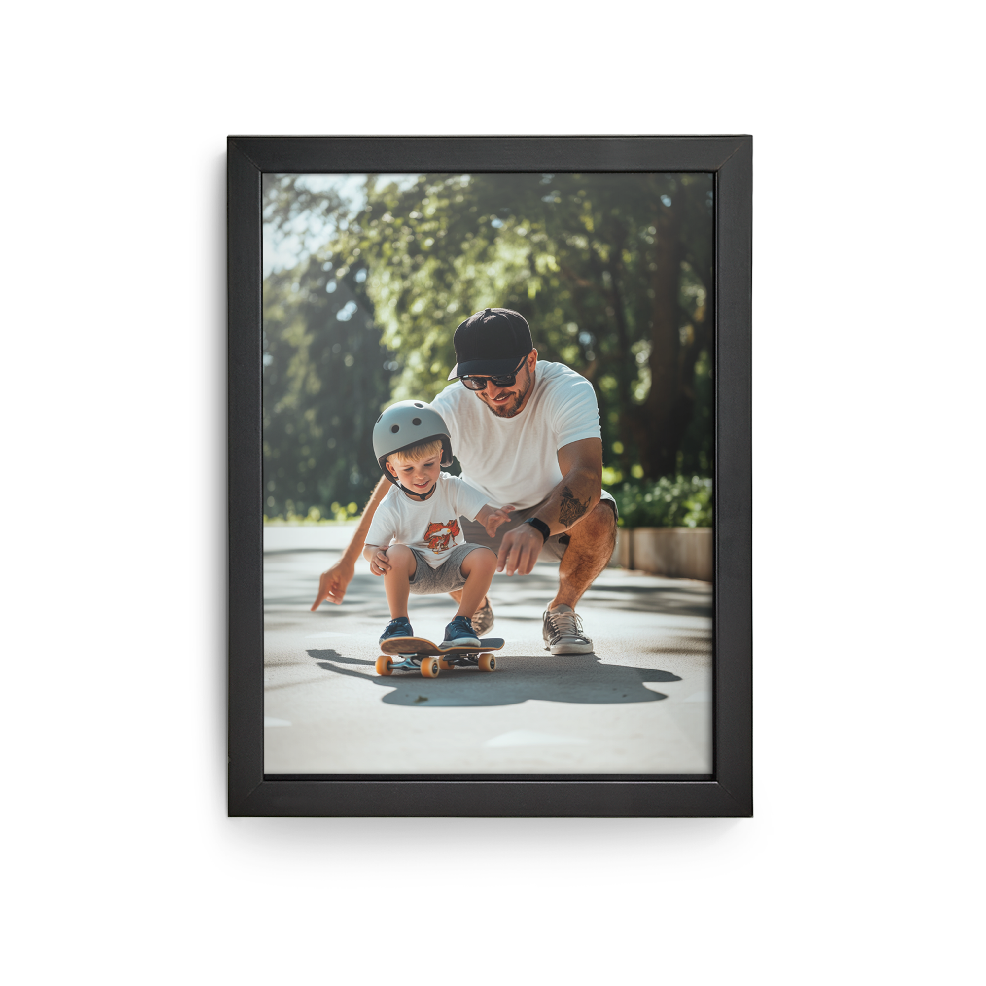 Personalised photo in black frame 15x20  