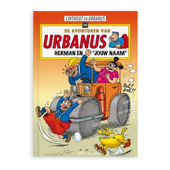 Persoonlijk stripboek met naam en foto - De avonturen van Urbanus 'Herman & Hermien' (Hardcover)