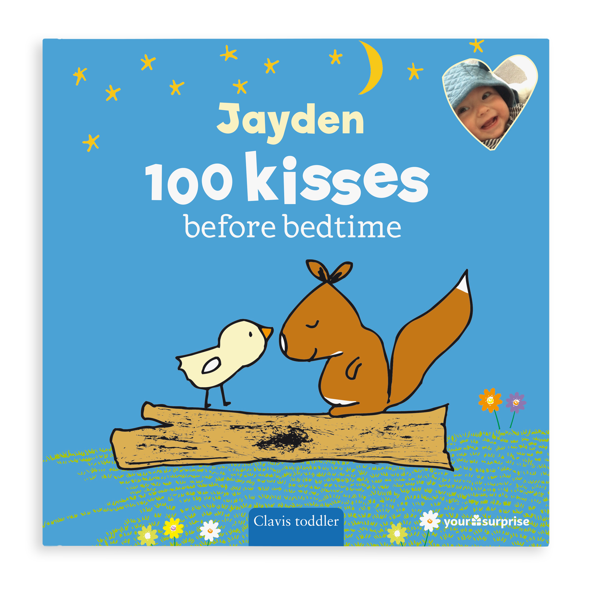 Personalised children's book - 100 kisses before bedtime - Hardcover