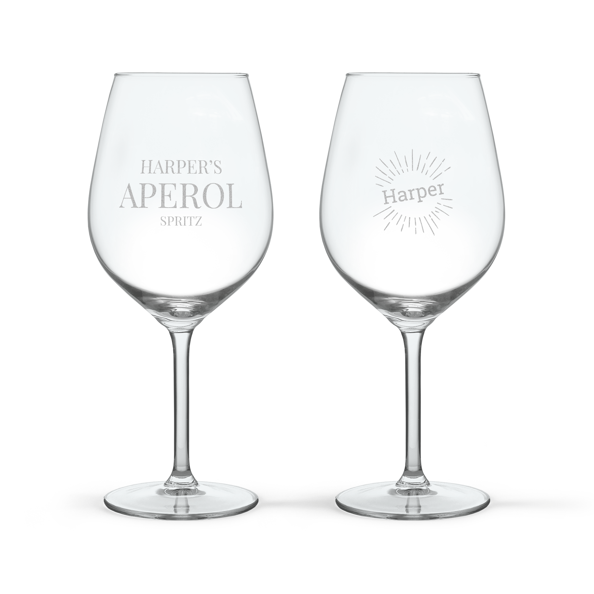 Personalised Aperol Spritz glass - 2pcs