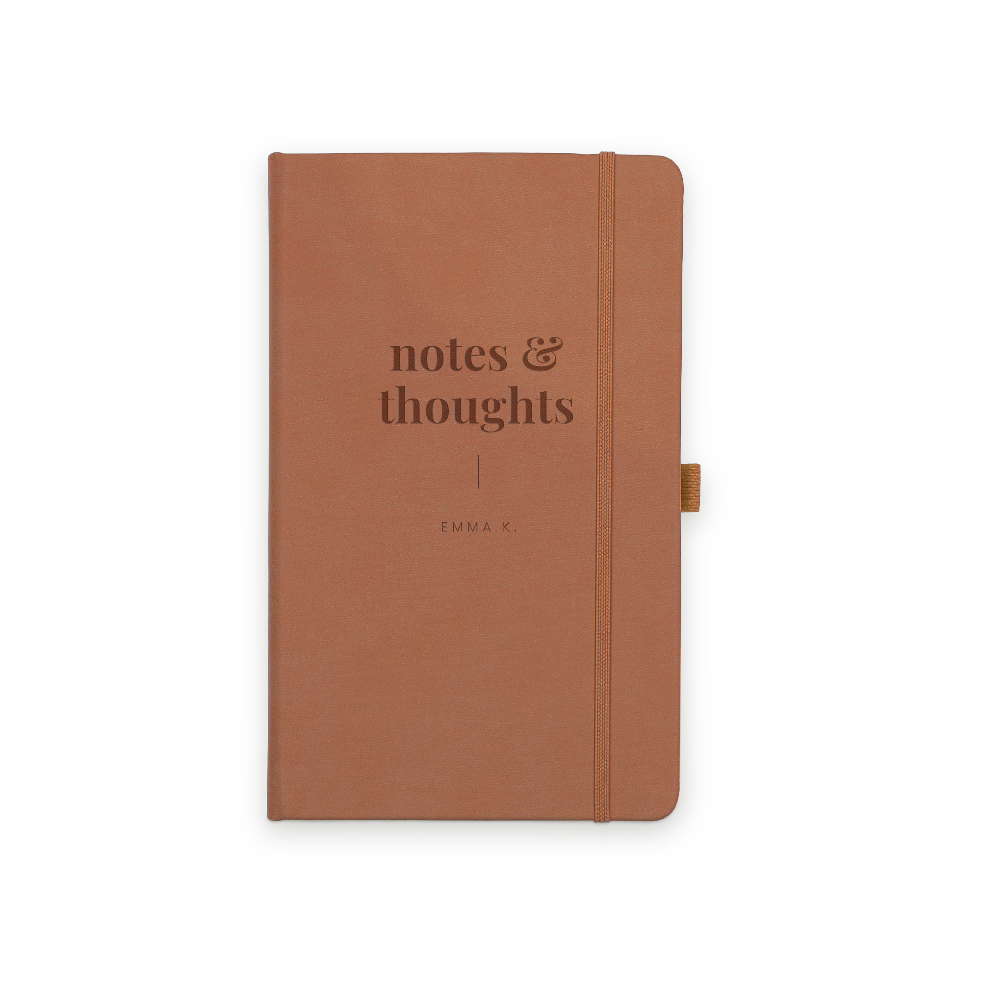 Notebook s názvom - Hnedý