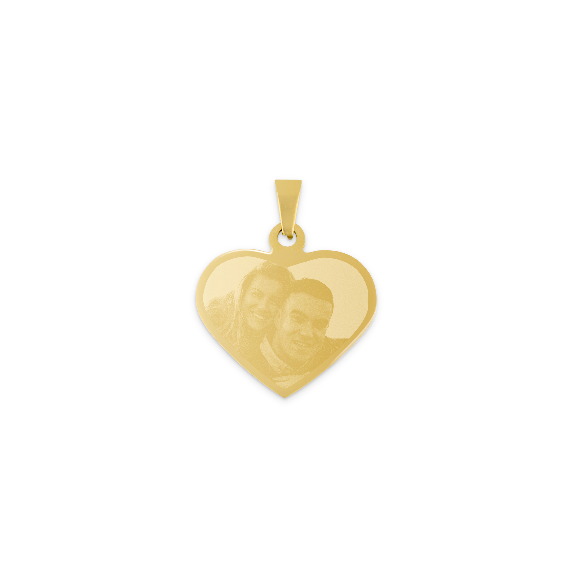 Engraved heart necklace