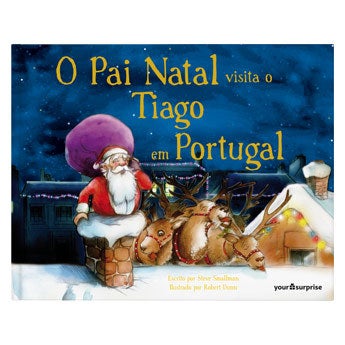 Livro com nome - O Pai Natal está a caminho
